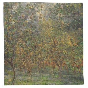 Lemon Grove in Bordighera by Claude Monet Napkin