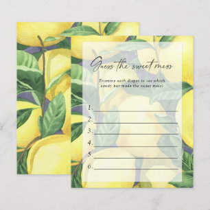 Lemon - Guess the Sweet Mess Baby Shower Game