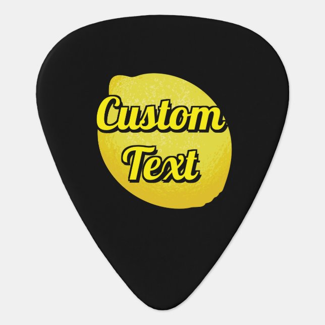 Lemon Guitar Pick (Front)
