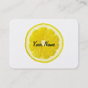 Lemon Head Modern Customizable Business Card by Botuqueandco at Zazzle