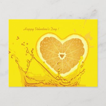 Lemon Heart Velentine's Day Postcard by zlatkocro at Zazzle