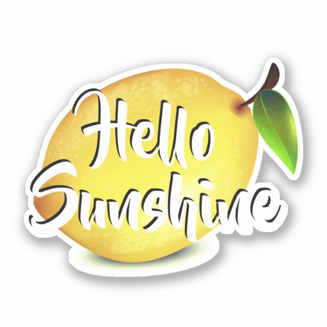 Lemon, Hello Sunshine Sticker (Front)