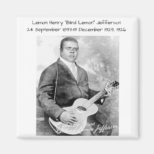 Lemon Henry Blind lemon jefferson 1926 Magnet