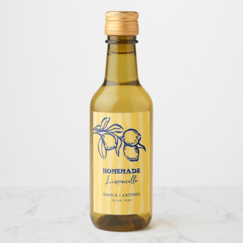 Lemon Homemade Limoncello Italian Wedding Favor