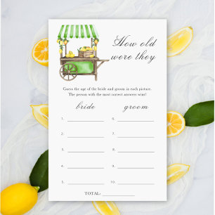 Lemon - How old were they bridal game