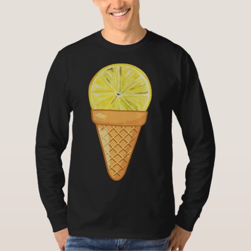 LEMON ICE CREAM _ FUNNY FRUIT AND ICE CREAM COLLEC T_Shirt