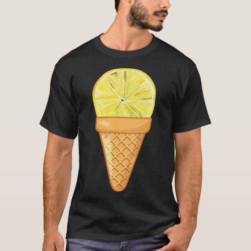 LEMON ICE CREAM _ FUNNY FRUIT AND ICE CREAM COLLEC T_Shirt