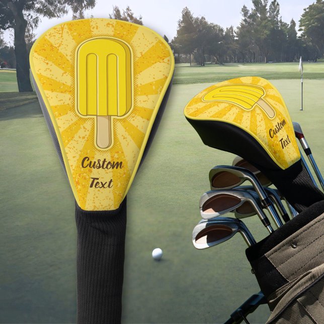 Lemon Ice Cream Stick Golf Head Cover (Creator Uploaded)