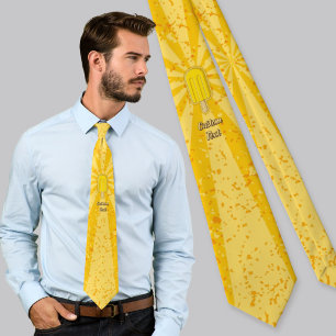 Lemon Ice Cream Stick Neck Tie