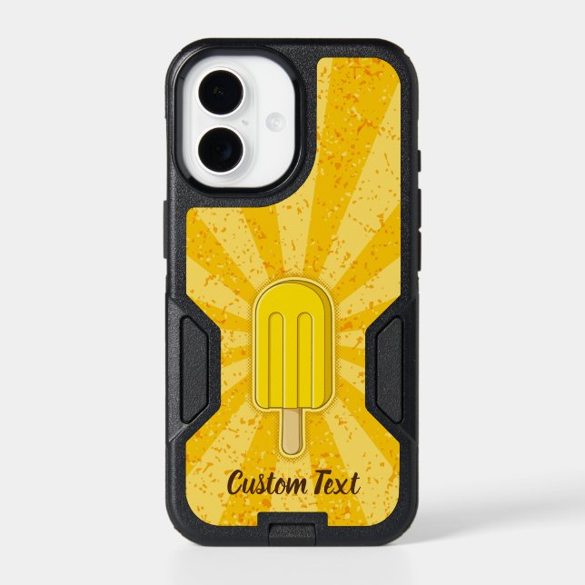 Lemon Ice Cream Stick Otterbox iPhone Case (Back)
