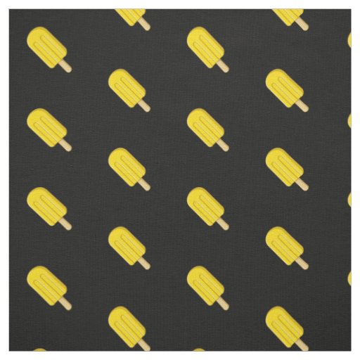 Lemon Ice Cream Stick Pattern Fabric