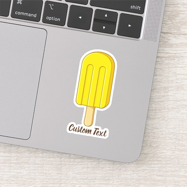 Lemon Ice Cream Stick Sticker (Detail)