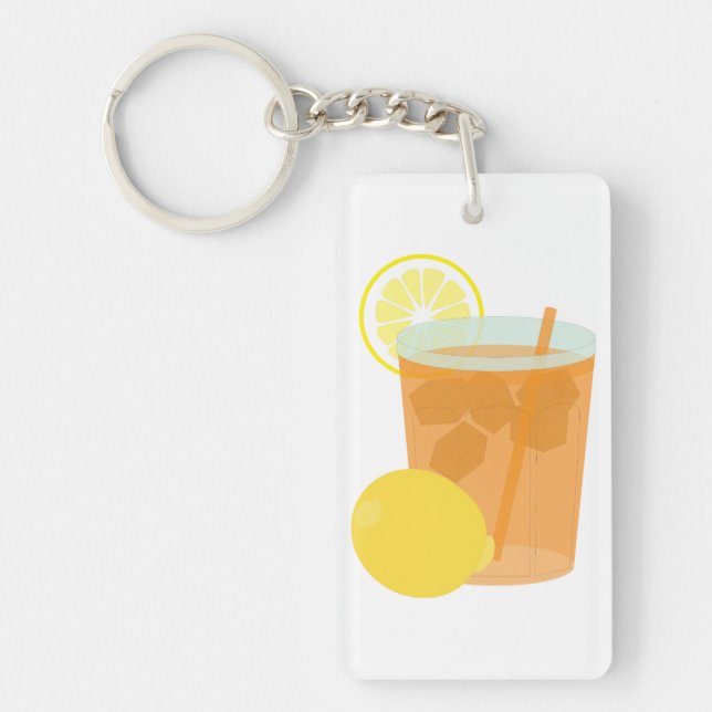 Lemon Iced Tea Keychain (Front)