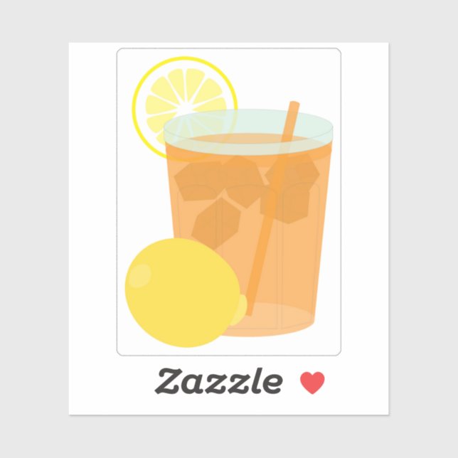 Lemon Iced Tea Sticker (Sheet)