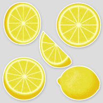 Lemon Icon Set Stickers
