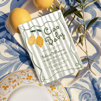 Lemon Italian Amalfi Gender Neutral Baby Shower In