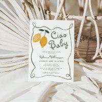 Lemon Italian Amalfi Gender Neutral Baby Shower