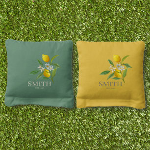 Lemon, Italian Theme Cornhole Bags