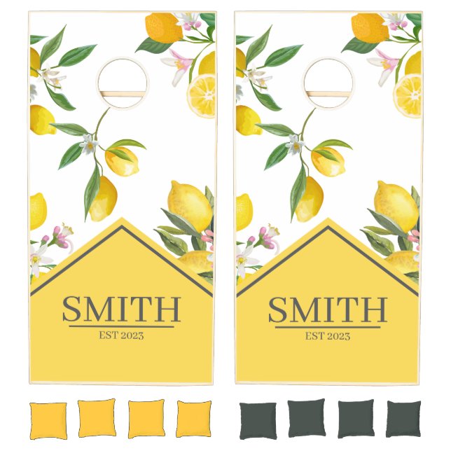 Lemon, Italian Theme Cornhole Set (Set)