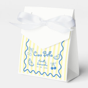 Lemon italian Whimsical Doodle bridal shower  Favor Boxes