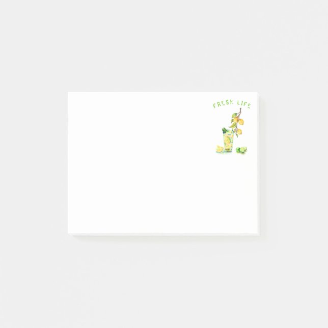 Lemon Juice Drink Lemonade Post it Notes (Front)