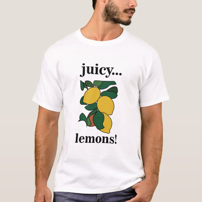 Lemon Juicy Fruit Summer Party T-Shirt (Front)