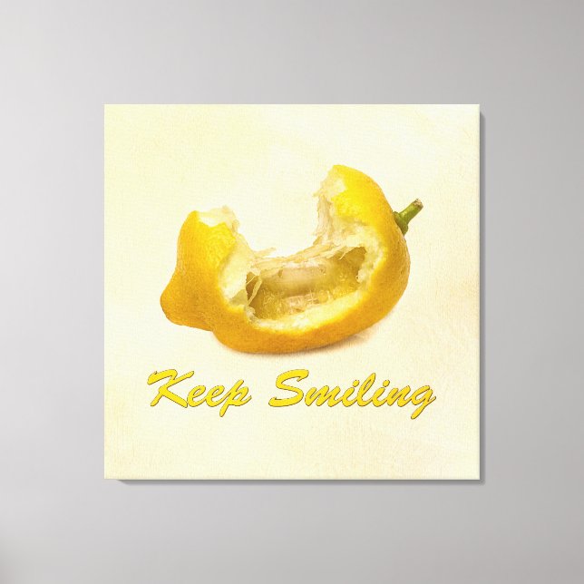 Lemon - Keep Smiling Canvas Print (Front)