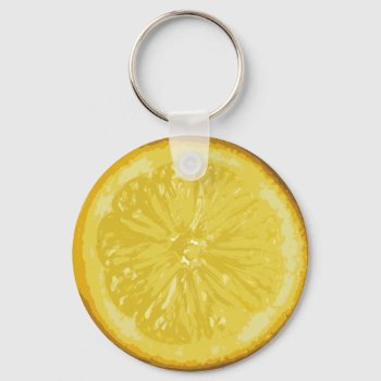 Lemon Keychain by OblivionHead at Zazzle