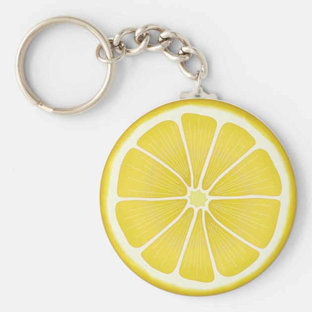 Lemon acrylic keychain