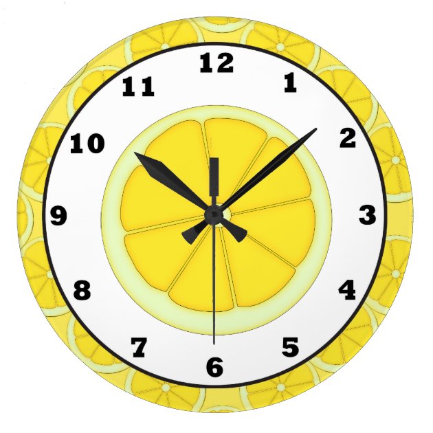 Lemon Kitchen Clock Zazzle   Lemon Kitchen Clock R2436ce59a0b0429da0e2578f731c14e2 Fup13 8byvr 630 