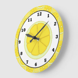 Lemon Kitchen Clock R2436ce59a0b0429da0e2578f731c14e2 S0ys1 8byvr 255 