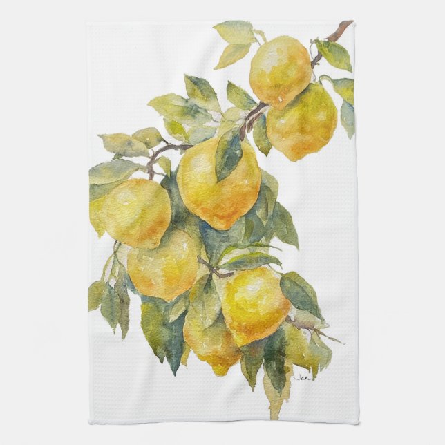 Lemon Kitchen Towels (Vertical)
