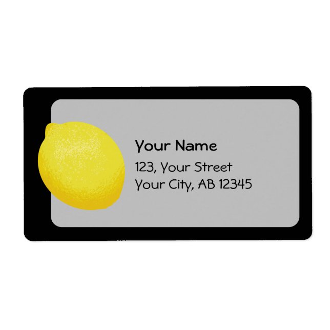 Lemon Label (Front)