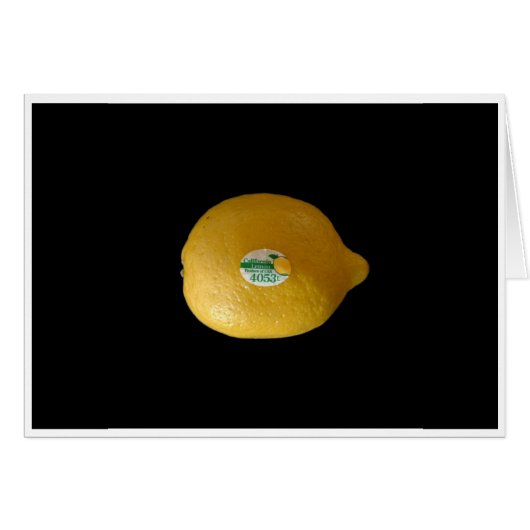 Lemon Label Cards (Front Horizontal)
