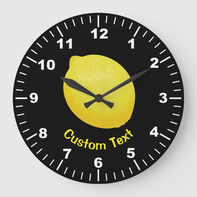 Lemon Large Clock (Front)