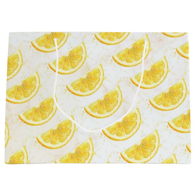 Lemon Large Gift Bag (Front)