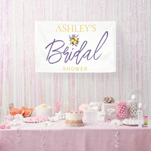 Lemon Lavender Bridal Shower Banner