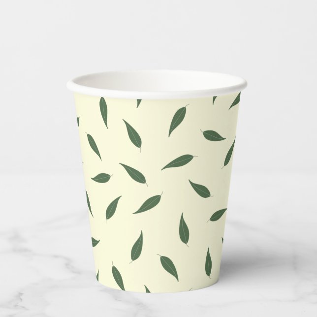 Lemon Leaves Paper Cups (Front)