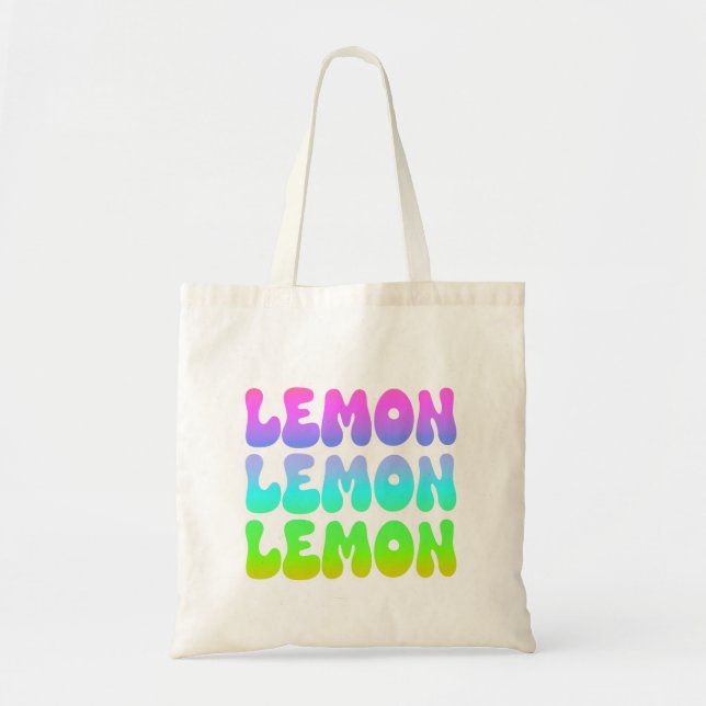Lemon Lemon Lemon Retro  Tote Bag (Front)