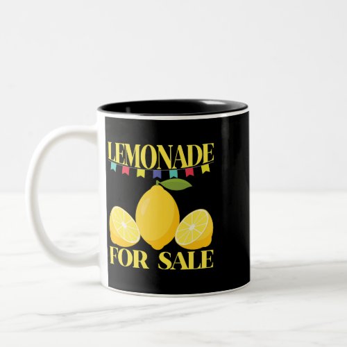Lemon Lemonade for Sale Lemonade Stand Two_Tone Coffee Mug
