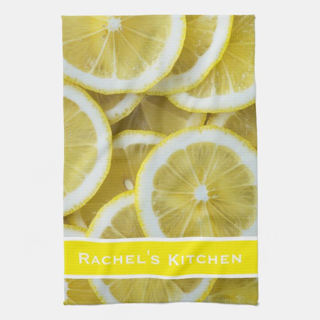 Lemon Lemons Kitchen Towels Towel (Vertical)