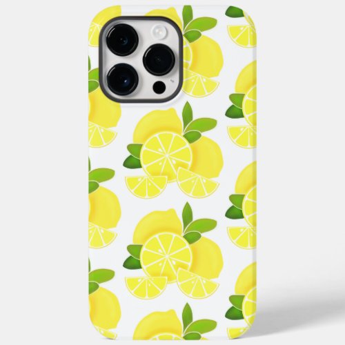 Lemon lemons lemon slices tropical yellow fruit  Case_Mate iPhone 14 pro max case