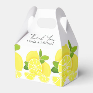 Lemon lemons lemon slices tropical yellow fruit  favor boxes