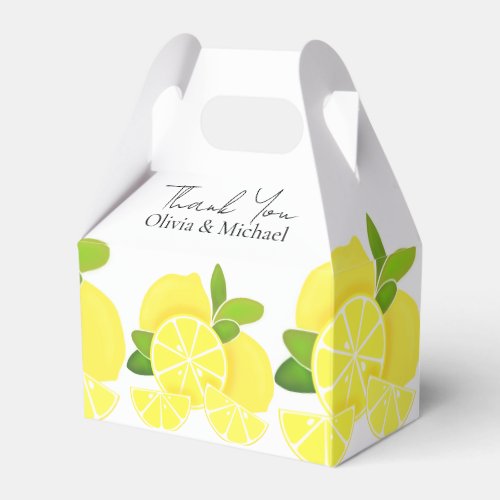 Lemon lemons lemon slices tropical yellow fruit  favor boxes