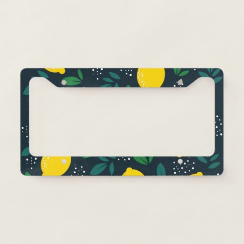 Lemon License Plate Frame