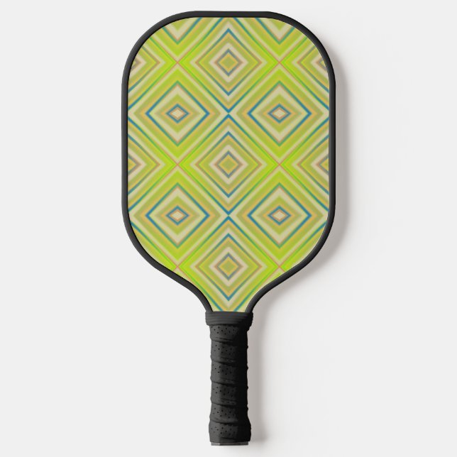 Lemon Lime Alternative Diamond Pattern Pickleball Paddle (Front)