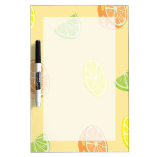 Lemon Lime and Orange Citrus Kitchen Dry-Erase Board