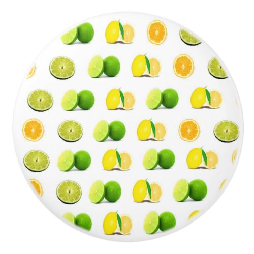 Lemon Lime and Orange Slice Kitchen Cabinet Knob