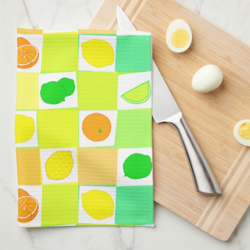 Lemon Lime and Oranges Citrus Fruit Slices Kitchen Towel