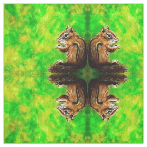 Lemon Lime Chipmunk Fabric